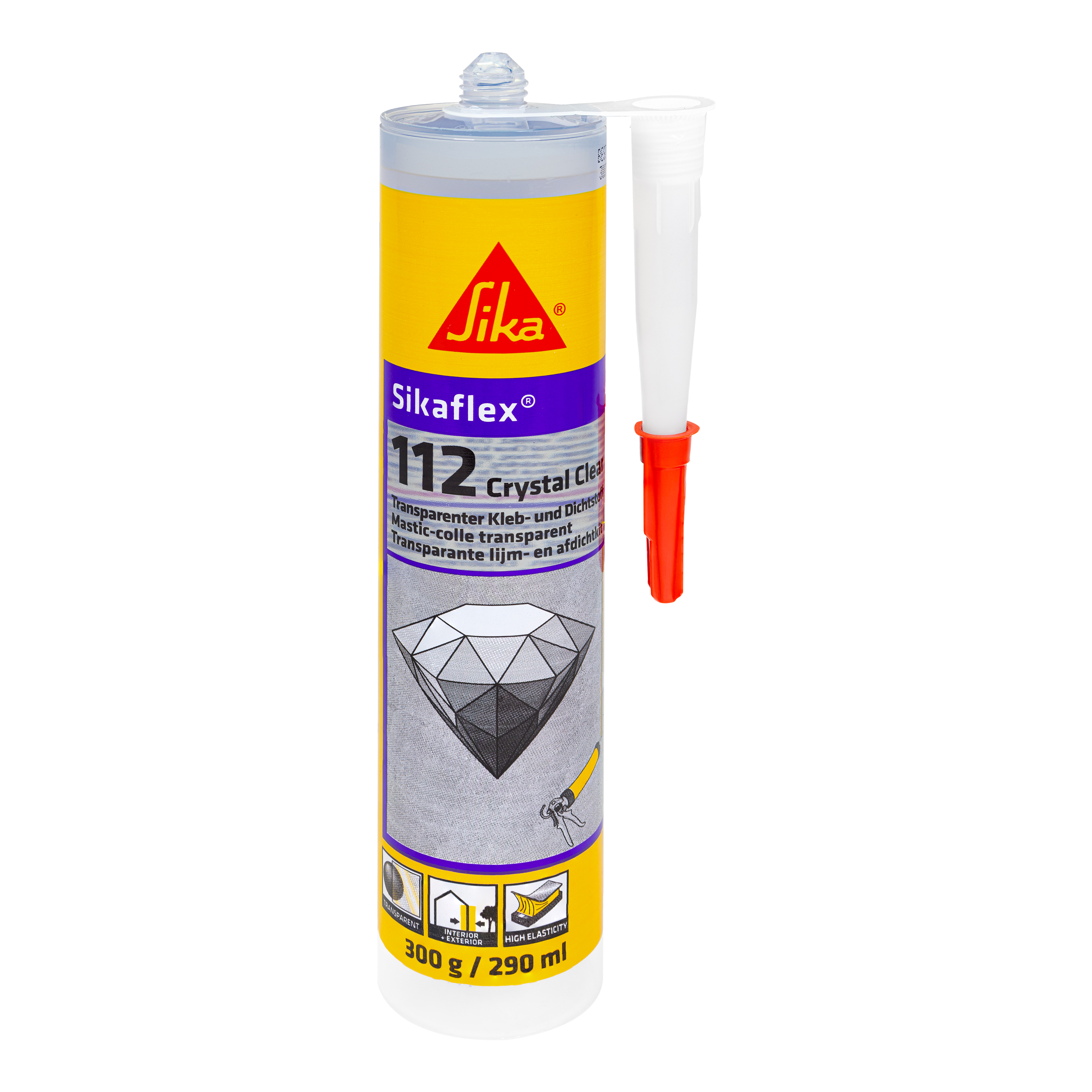 925112013 SIKAFLEX -112 CRYSTAL CLEAR 300 ML