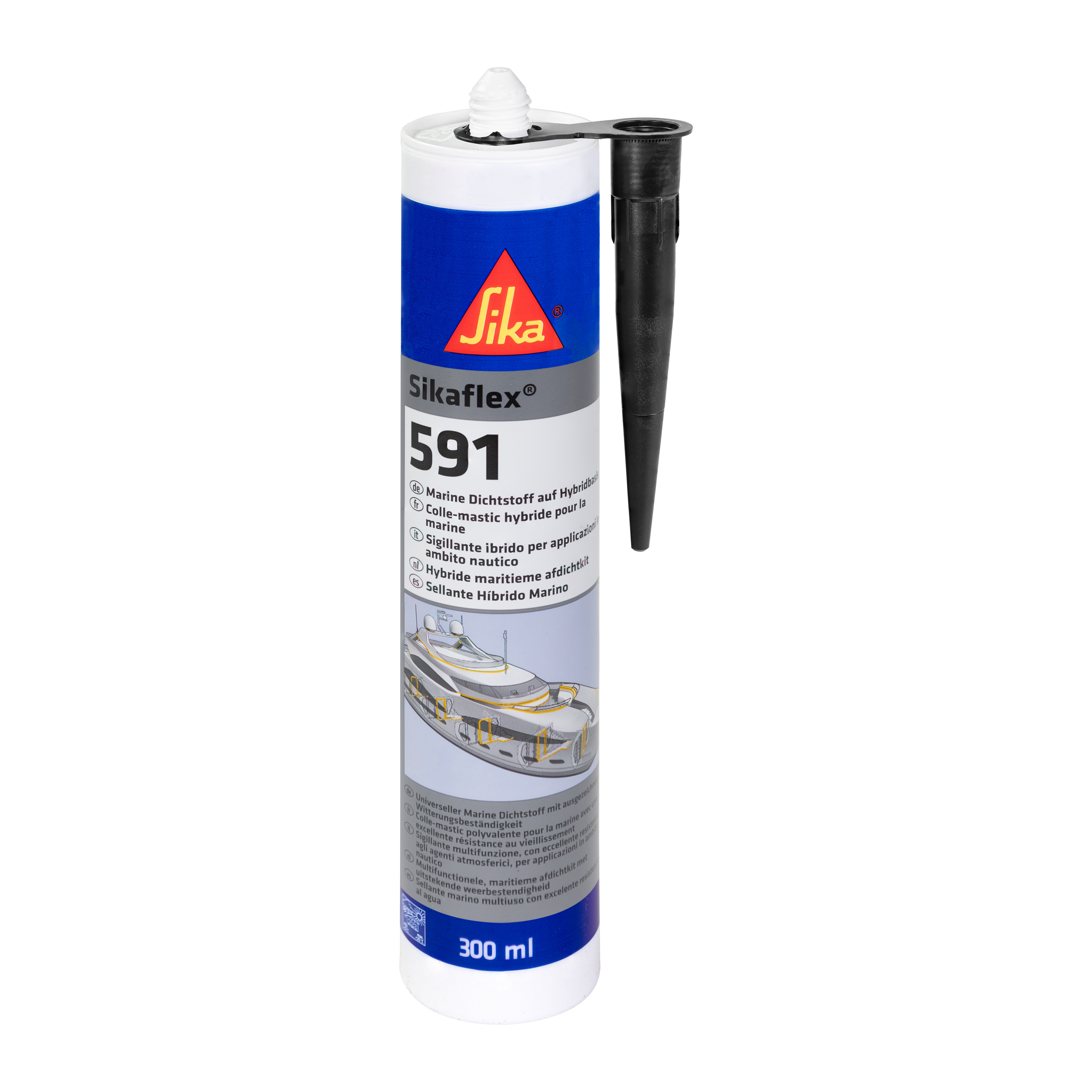 925591100 SIKAFLEX -591 ZWART 300 ML