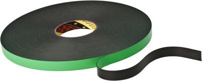 295080019 3M 9508B ZWART 19 MM X 66 M ROL DUBBELZIJDIGE TAPE