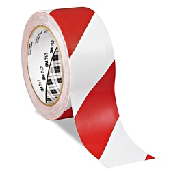 7670504 3M 766 WIT 50 MM X 33 M ROL WAARSCHUWINGSMARKERINGTAPE
